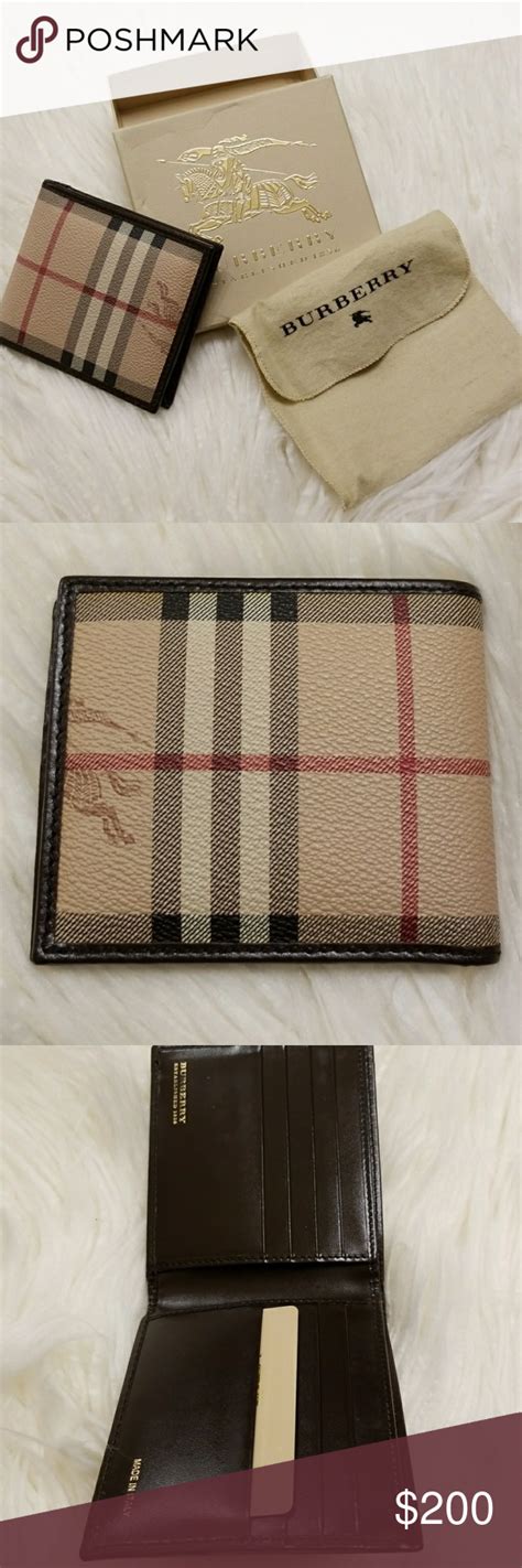 burberry designer wallets for men|Burberry wallet men's vintage.